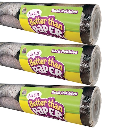 Teacher Created Resources Fun Size Better Than Paper Bulletin Board Roll, 18in. x 12ft., Rock Pebbles, 3PK 77468